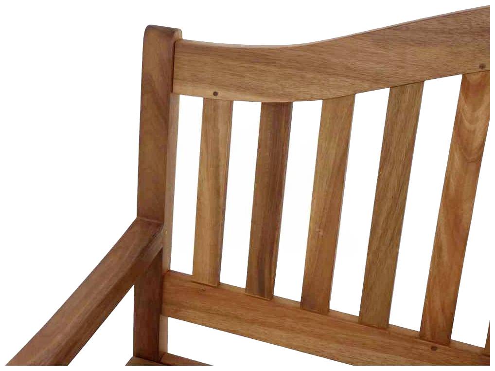 Siena Garden L19597 Pisa 3-Sitzer Bank, geölt Gestell Akazienholz FSC 100%