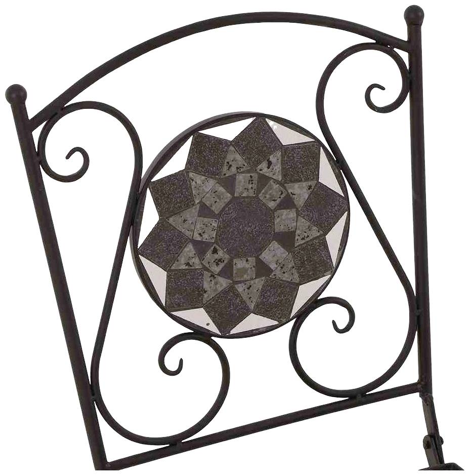 Siena Garden J04667 Como Klappstuhl Stahl mit Mosaikoptik