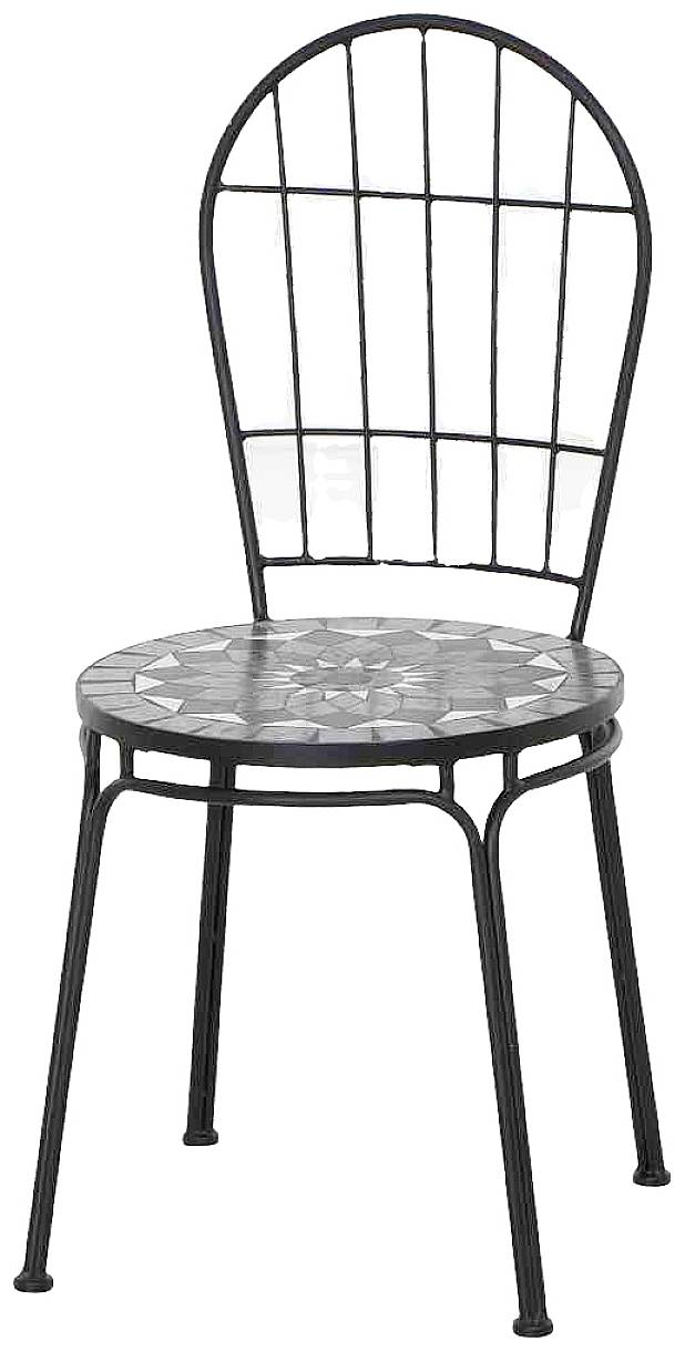 Siena Garden J53782 Como Stapelstuhl Stahl mit Mosaikoptik