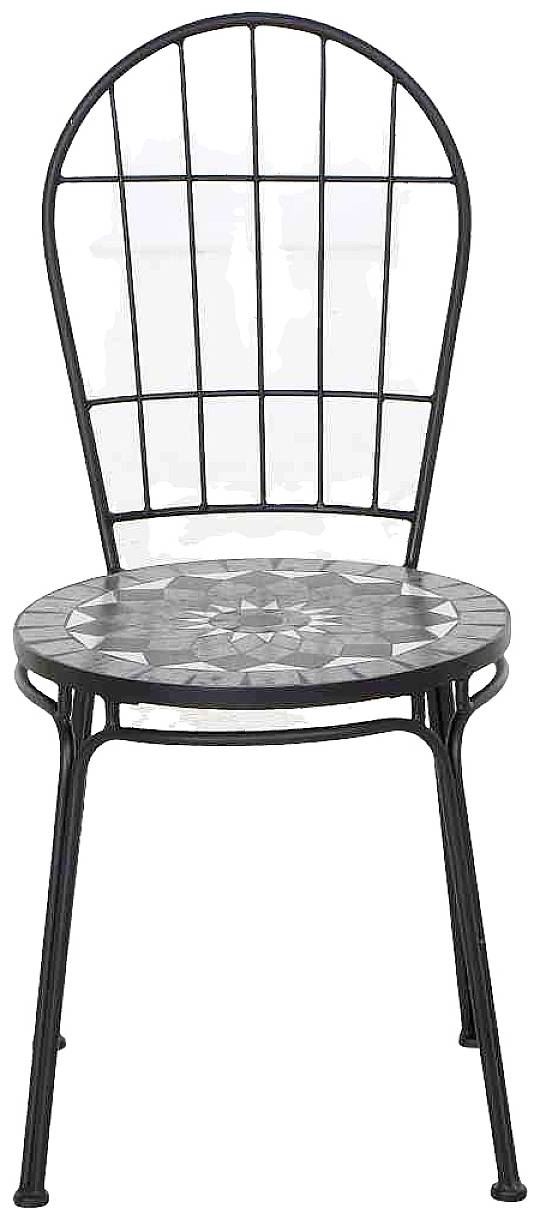 Siena Garden J53782 Como Stapelstuhl Stahl mit Mosaikoptik
