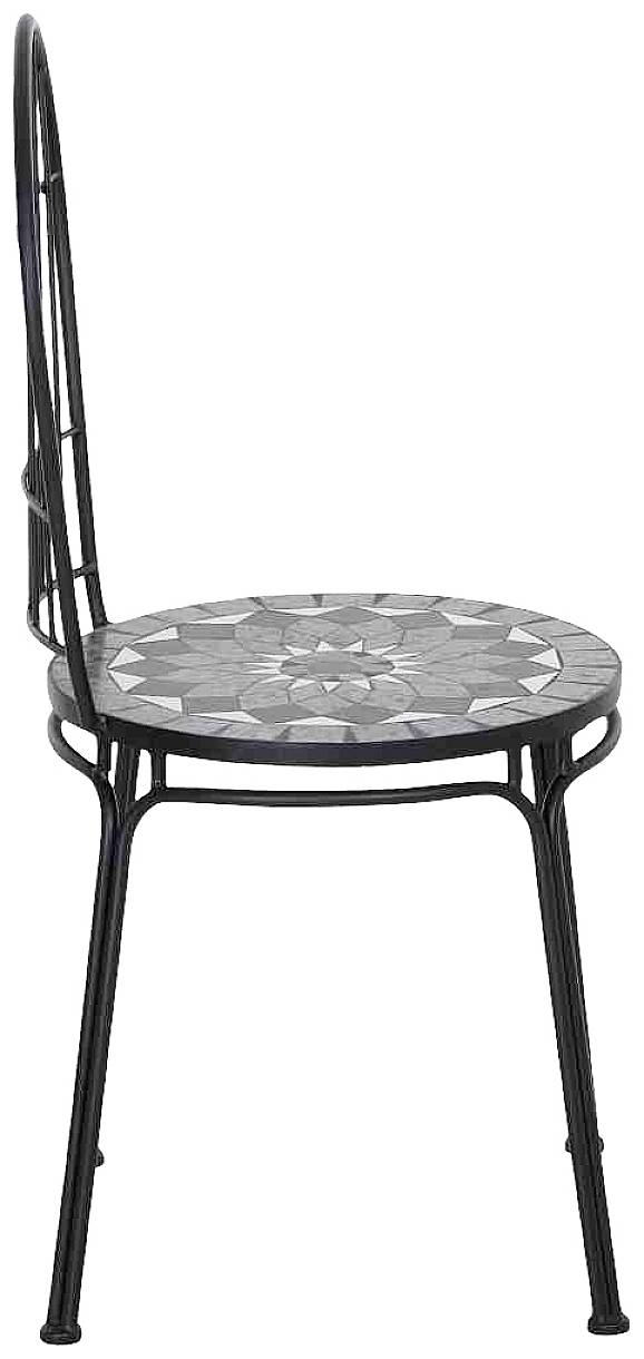 Siena Garden J53782 Como Stapelstuhl Stahl mit Mosaikoptik