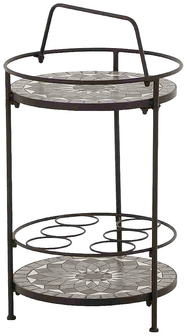 Siena Garden J04676 Como Beistelltisch Stahl, mit Mosaikoptik