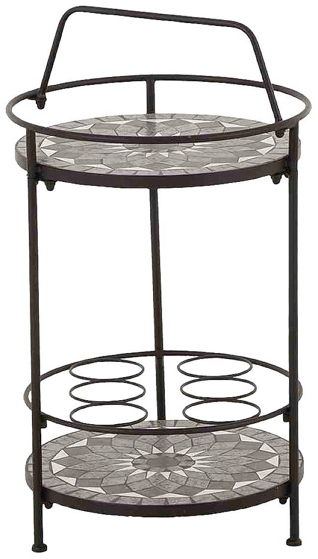 Siena Garden J04676 Como Beistelltisch Stahl, mit Mosaikoptik