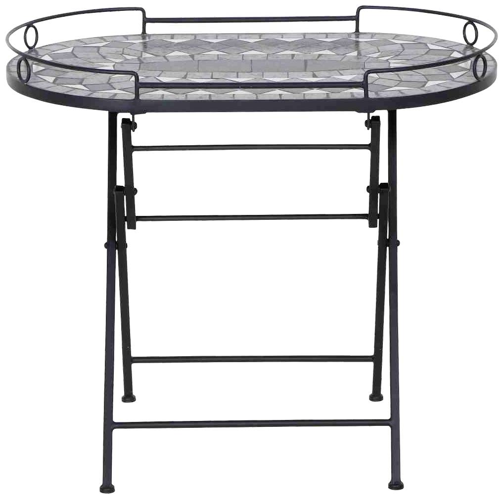 Siena Garden J53784 Como Serviertisch Stahl mit Mosaikoptik