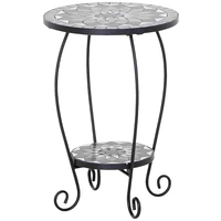 Siena Garden J53794 Como Blumenständer Stahl mit Mosaikoptik Siena Garden J53794 Como Blumenständer Stahl mit Mosaikoptik
