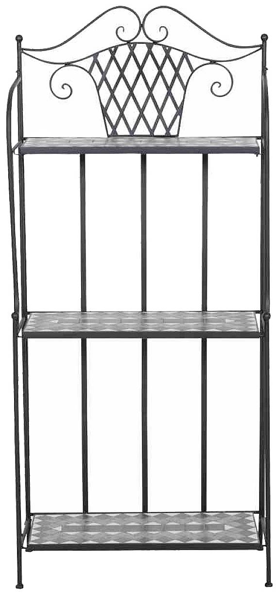 Siena Garden J53786 Como Regal 143cm Stahl mit Mosaikoptik