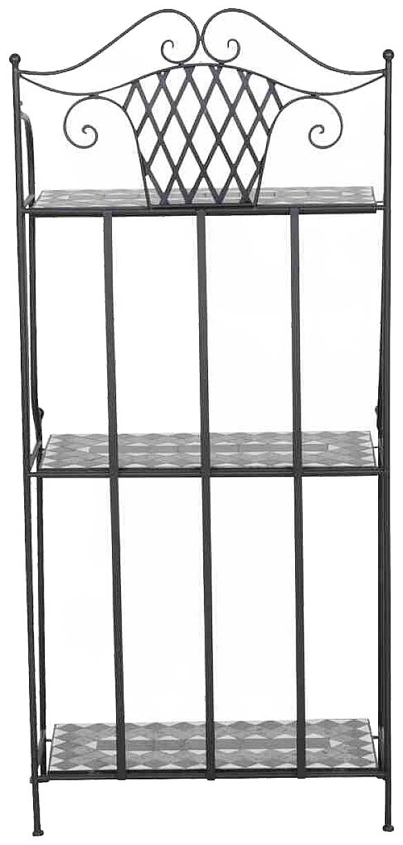 Siena Garden J53786 Como Regal 143cm Stahl mit Mosaikoptik