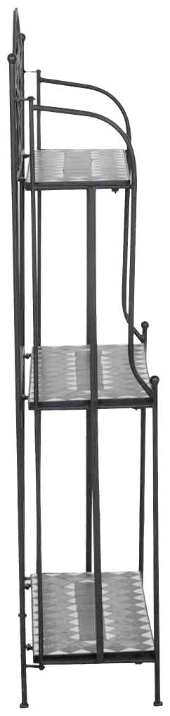 Siena Garden J53786 Como Regal 143cm Stahl mit Mosaikoptik