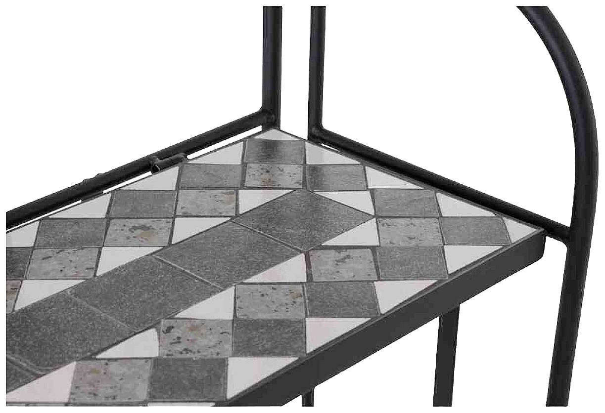 Siena Garden J53786 Como Regal 143cm Stahl mit Mosaikoptik