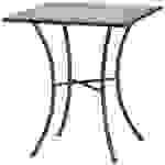 Siena Garden 380819 Prato Tisch 64x64x71cm Gestell Stahl matt-schwarz, Tischplatte Keramik mehrfarbig mosaikoptik