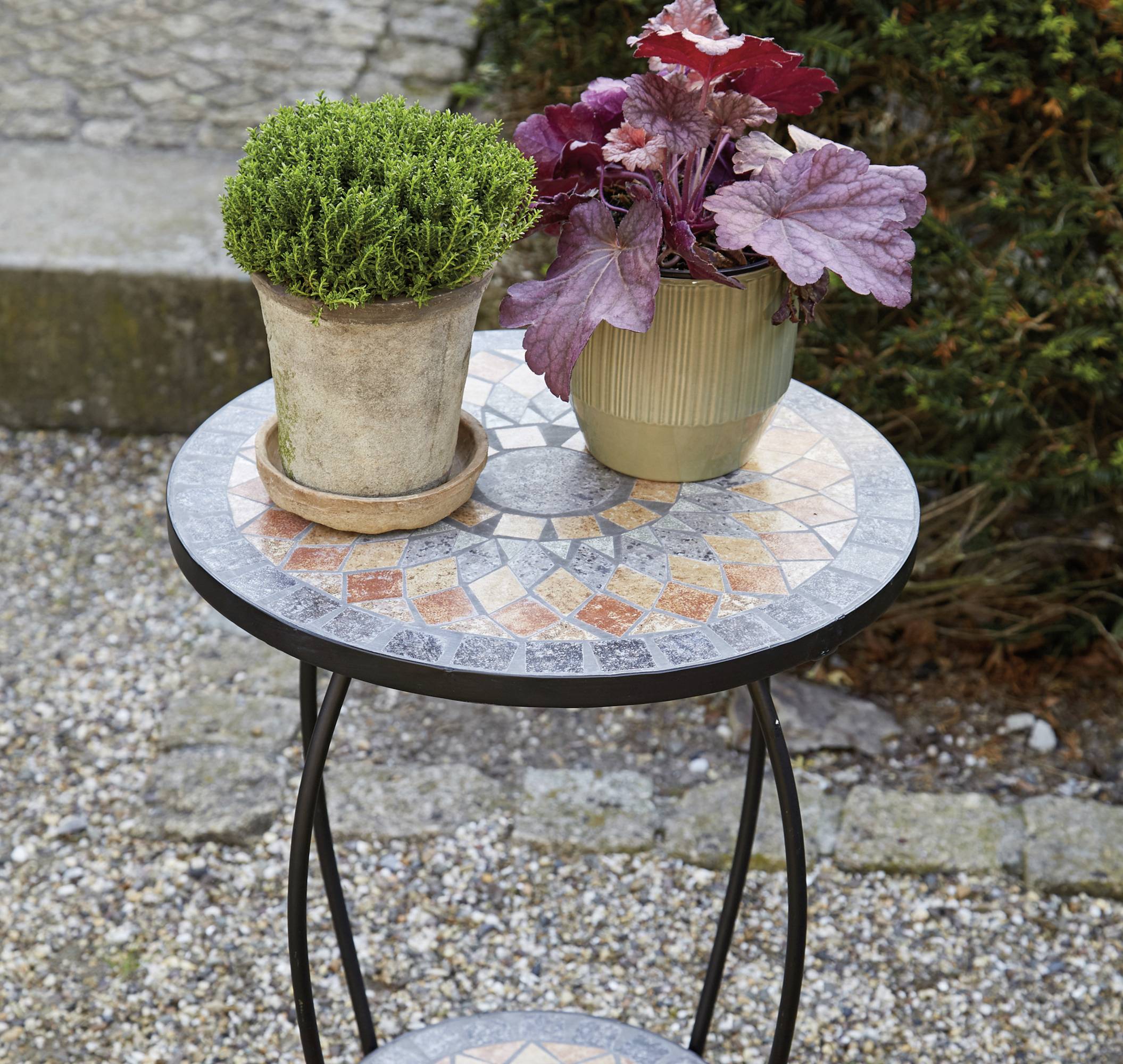 Siena Garden 380829 Blumenständer Prato Eisen mit Mosaikoptik