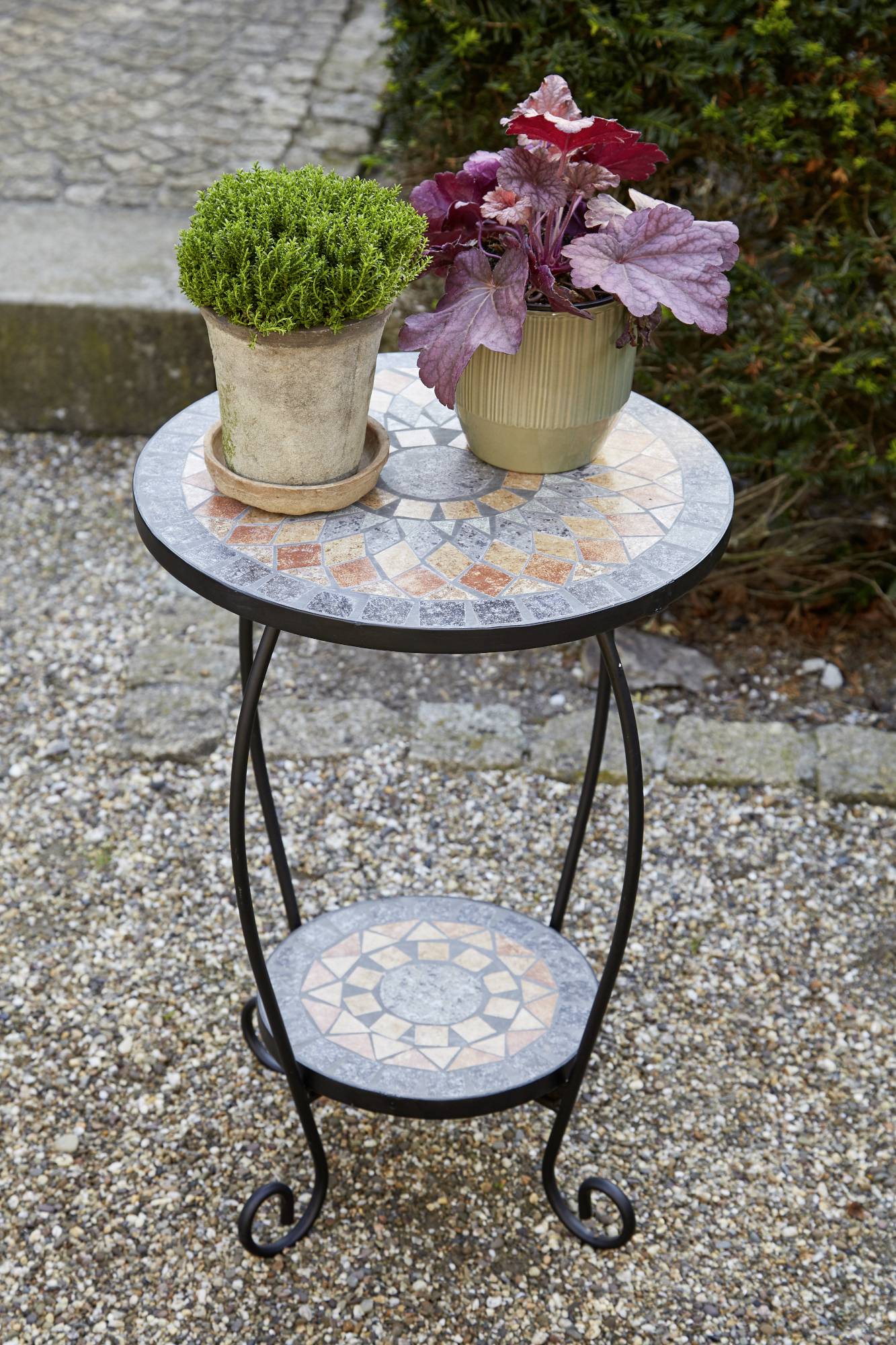 Siena Garden 380829 Blumenständer Prato Eisen mit Mosaikoptik