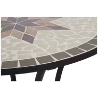 Siena Garden 875346 Stella Tisch Ø 70x71cm Gestell Stahl matt-schwarz, Tischplatte Keramik mehrfarbig mosaikoptik Siena Garden 875346 Stella Tisch Ø 70x71cm Gestell Stahl matt-schwarz, Tischplatte Keramik mehrfarbig mosaikoptik