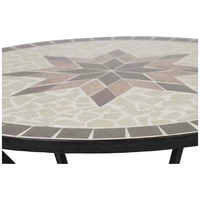 Siena Garden 875346 Stella Tisch Ø 70x71cm Gestell Stahl matt-schwarz, Tischplatte Keramik mehrfarbig mosaikoptik Siena Garden 875346 Stella Tisch Ø 70x71cm Gestell Stahl matt-schwarz, Tischplatte Keramik mehrfarbig mosaikoptik