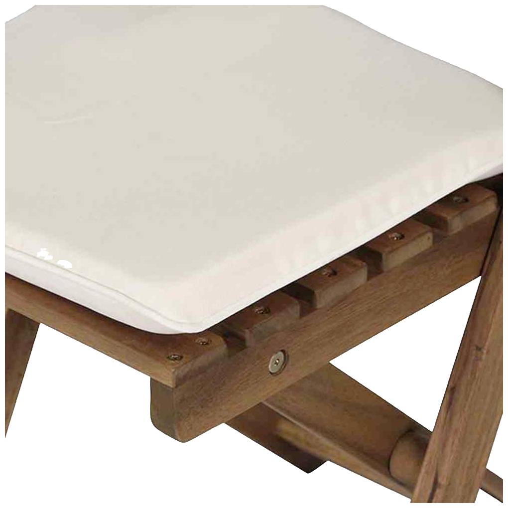 Siena Garden 673122 Almeria Balkonmöbelset, 3 tlg. Gestell und Fläche Akazienholz FSC®-Mix natur, inkl. Sitz- und Rückenkissen