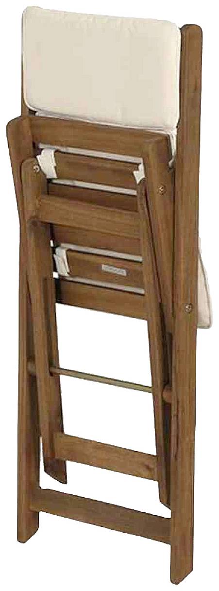 Siena Garden 673122 Almeria Balkonmöbelset, 3 tlg. Gestell und Fläche Akazienholz FSC®-Mix natur, inkl. Sitz- und Rückenkissen