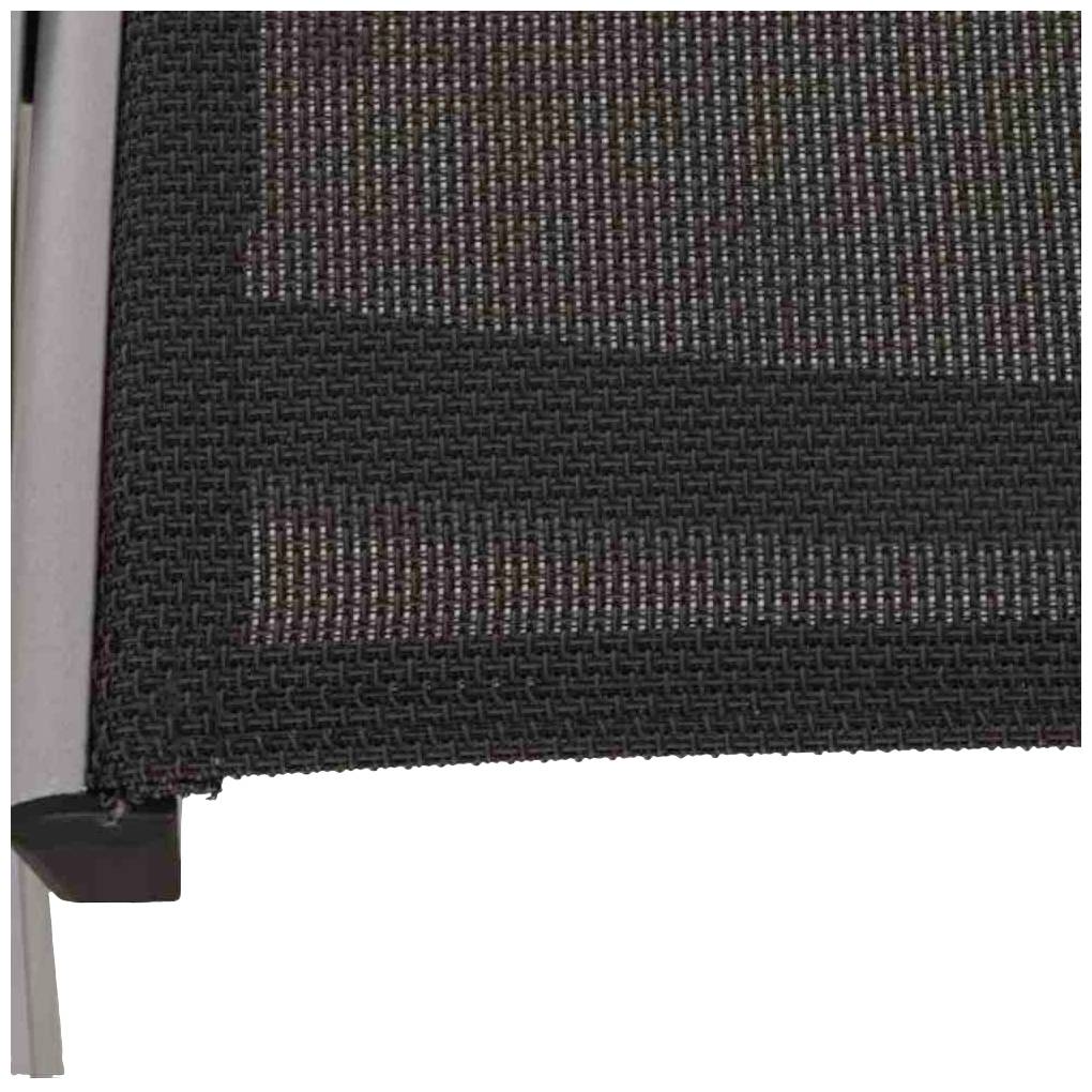 Siena Garden M29547 Tesoro Hocker K/D, silber Alu, Textilbezug grau