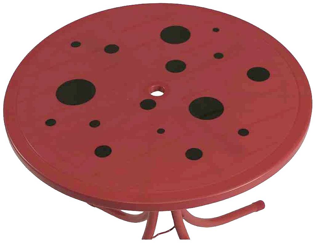 Siena Garden 672618 Marie Kindersitzgruppe 4 tlg. Gestell Stahl rot, Fläche 100% Polyester grün