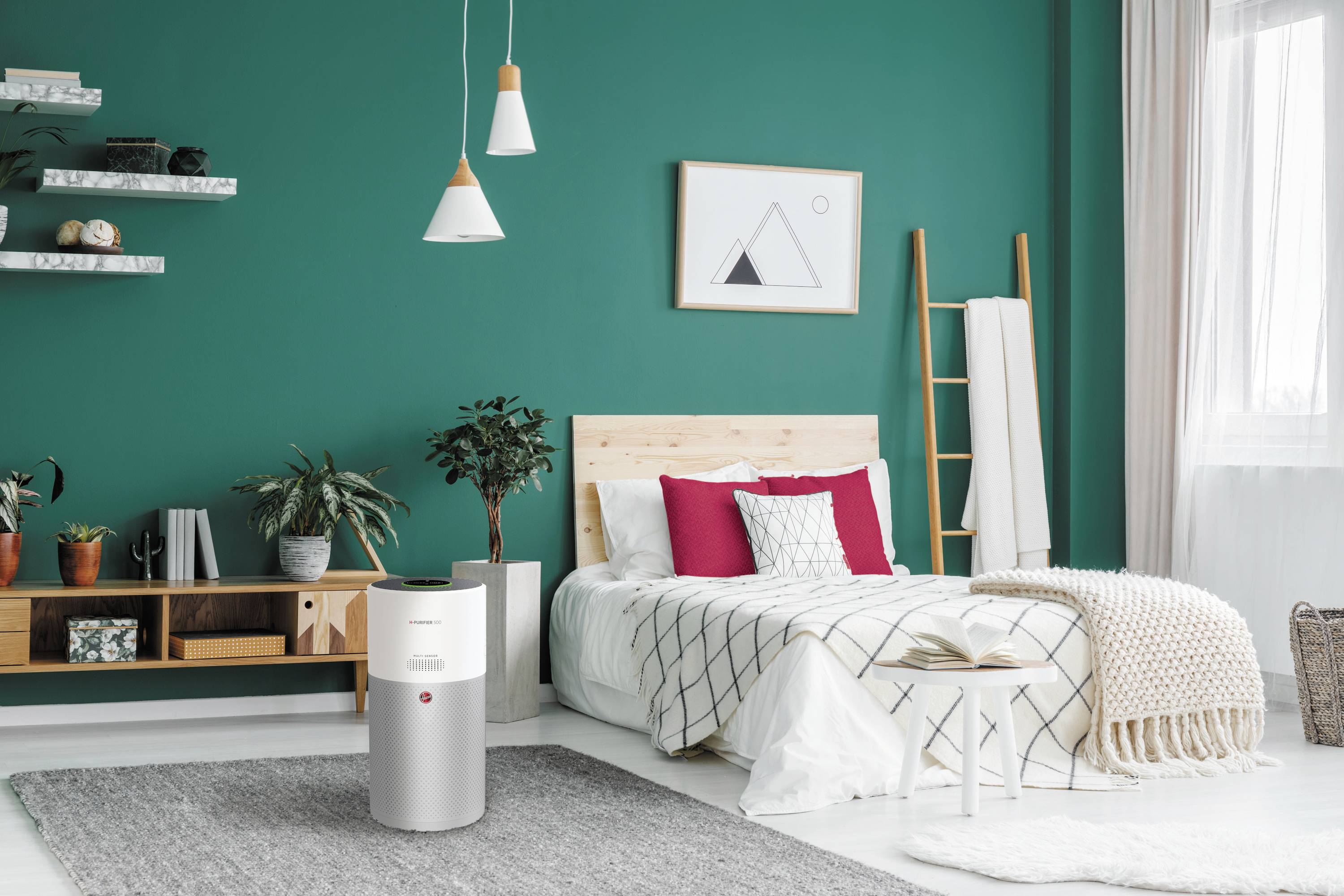 Hoover 38290207 HHP50CA 011 Luftreiniger 110 m² Elfenbein, Silber