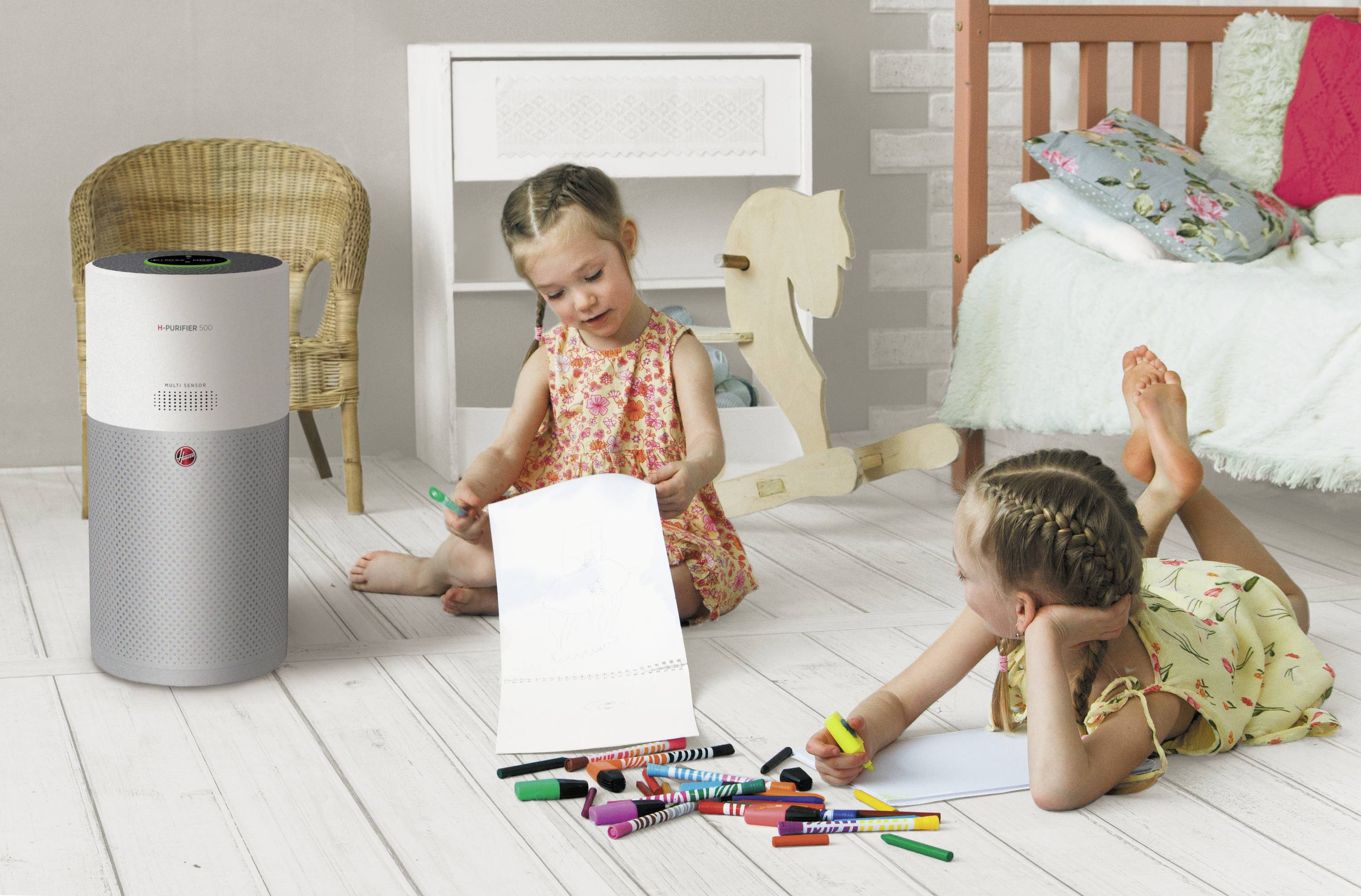 Hoover 38290207 HHP50CA 011 Luftreiniger 110m² Elfenbein, Silber