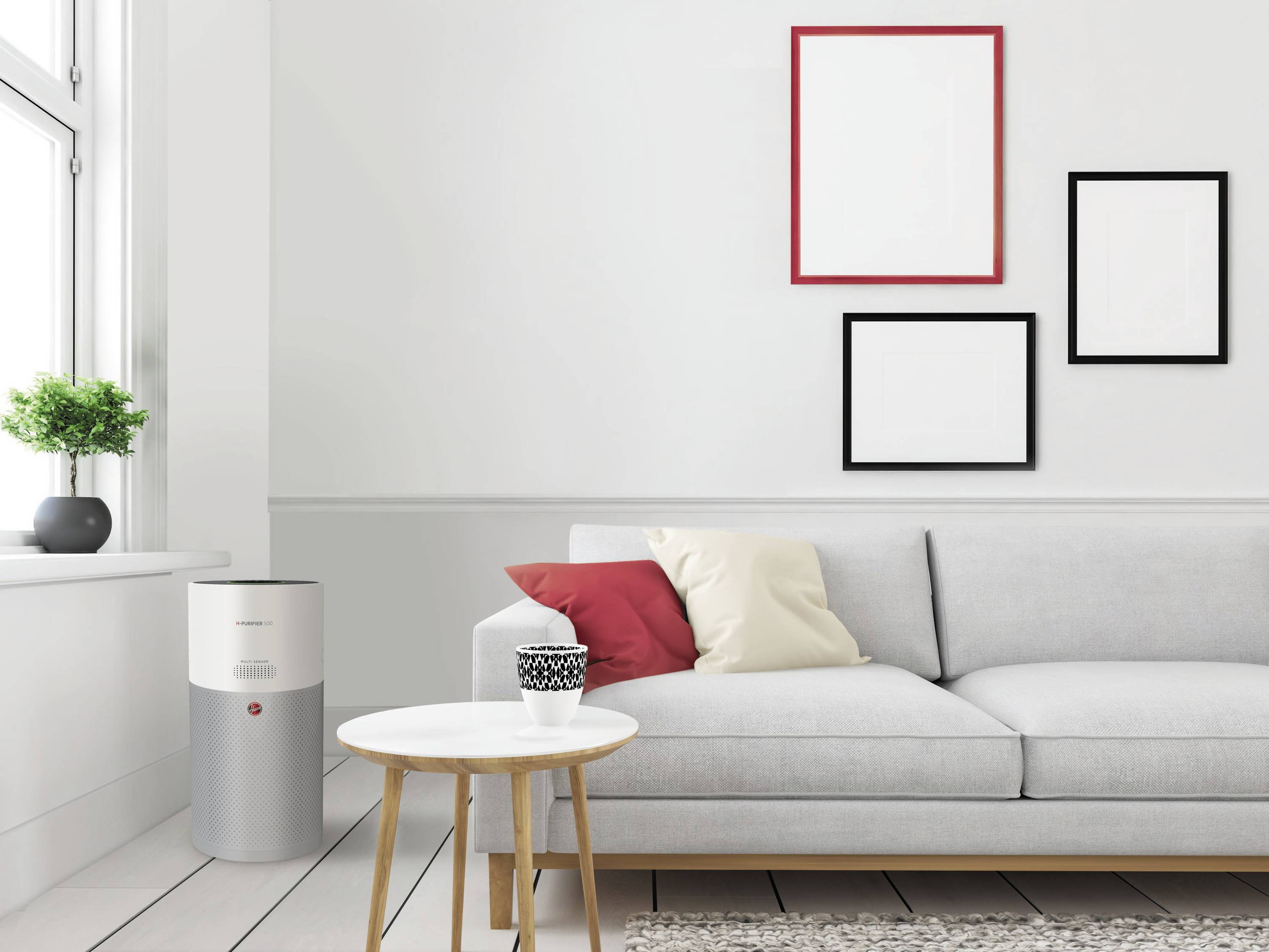 Hoover 38290207 HHP50CA 011 Luftreiniger 110m² Elfenbein, Silber