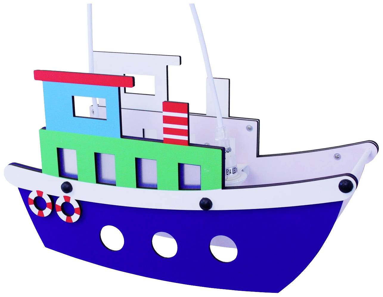 Insatech Schiff Pendelleuchte LED E14 20W Mehrfarbig