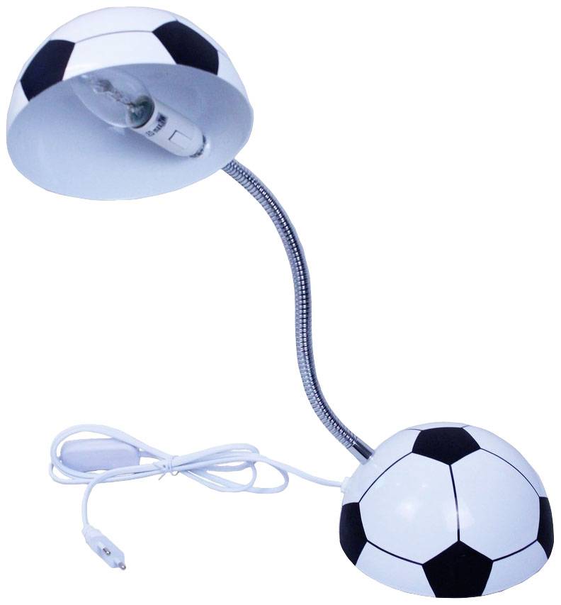 Insatech Tischlampe Fußball LED E14 Schwarz/Weiß