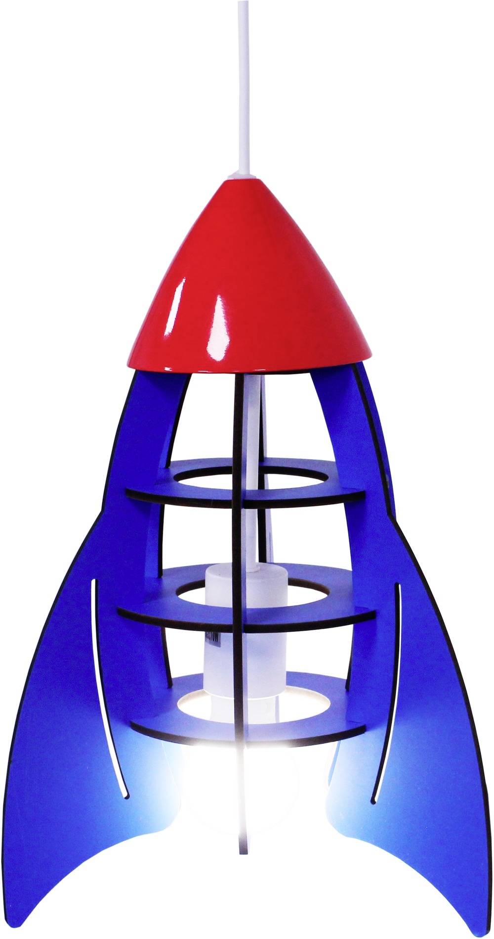 Insatech Rakete Pendelleuchte LED E27 Blau