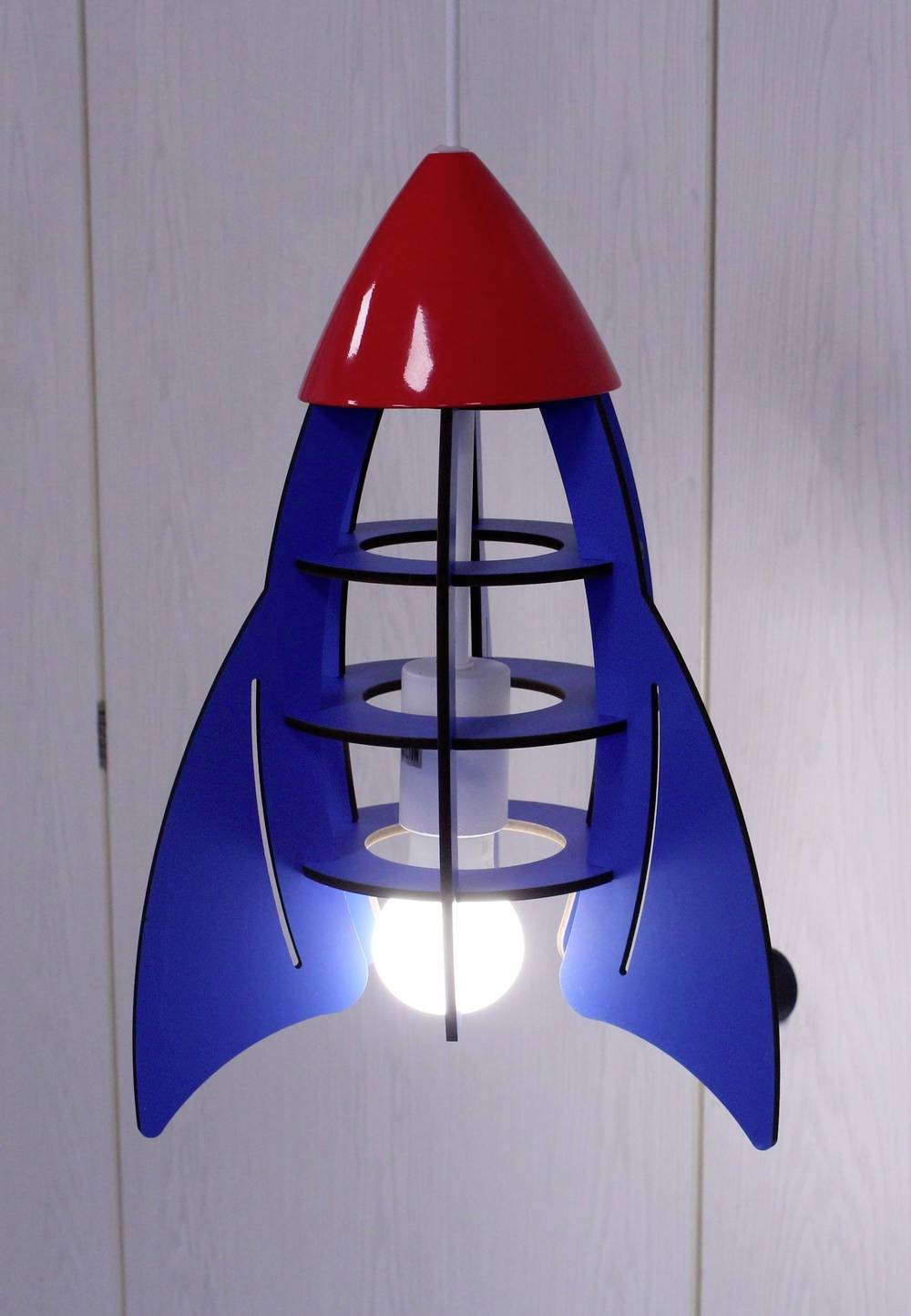 Insatech Rakete Pendelleuchte LED E27 Blau