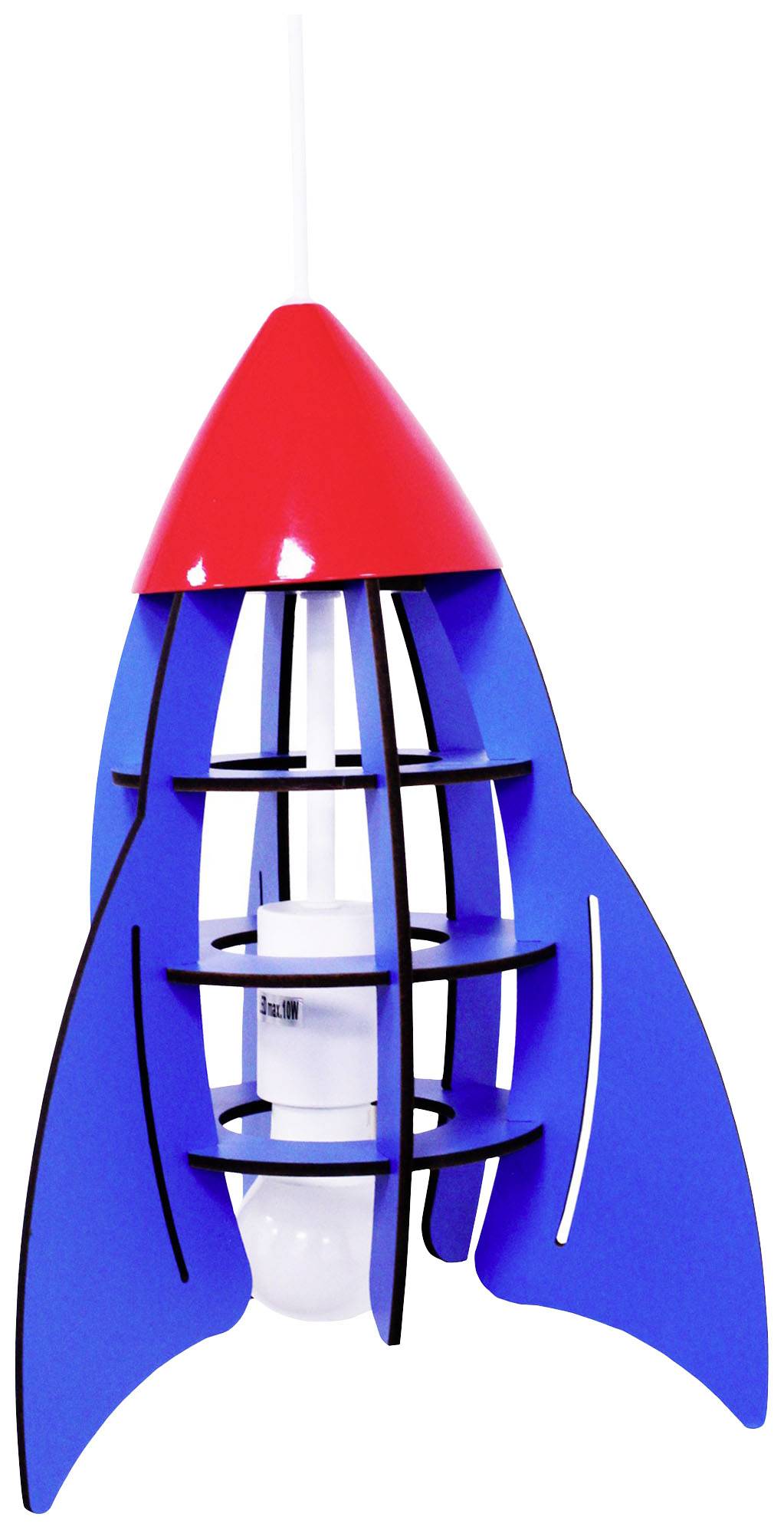 Insatech Rakete Pendelleuchte LED E27 Blau