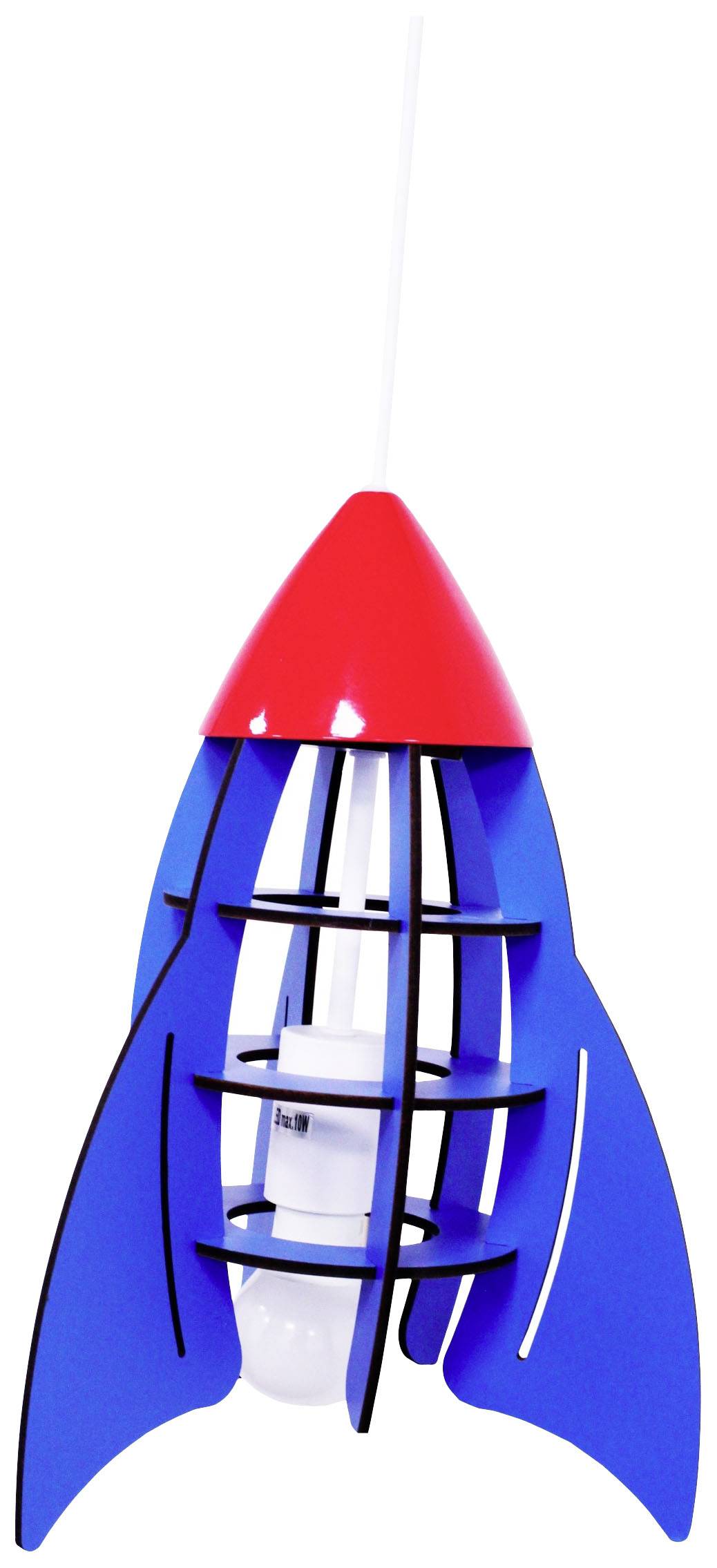 Insatech Rakete Pendelleuchte LED E27 Blau