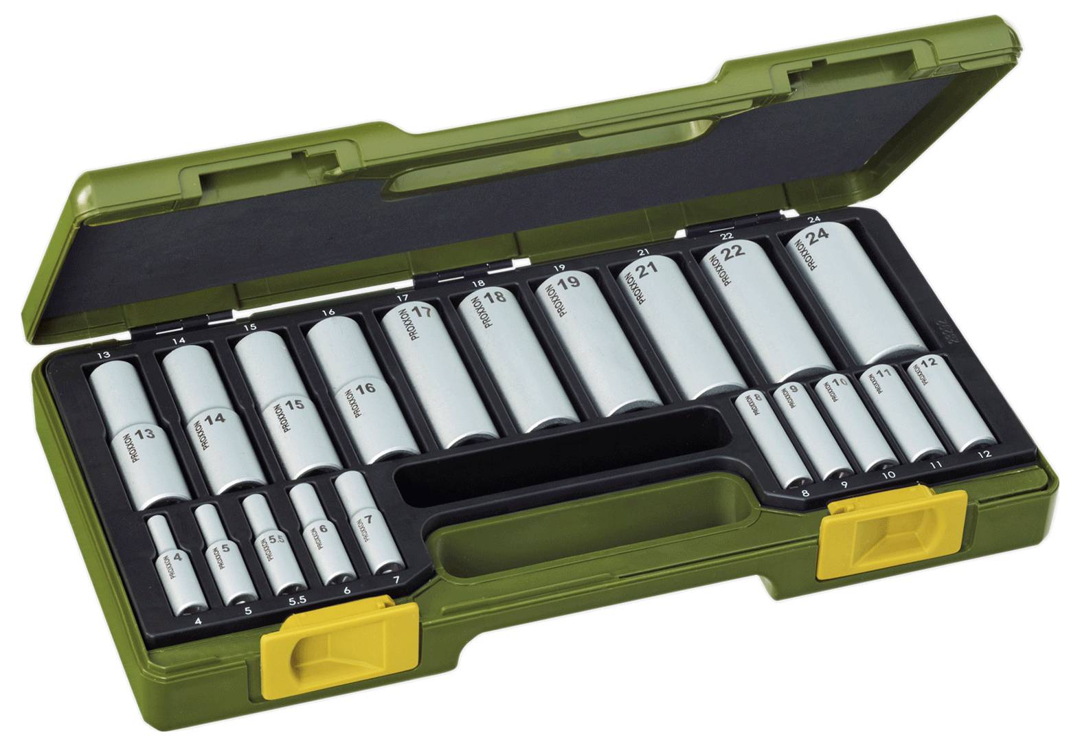 Proxxon Steckschlüsselsatz 1/2" (12.5 mm), 1/4" (6.3 mm) 20teilig 23292