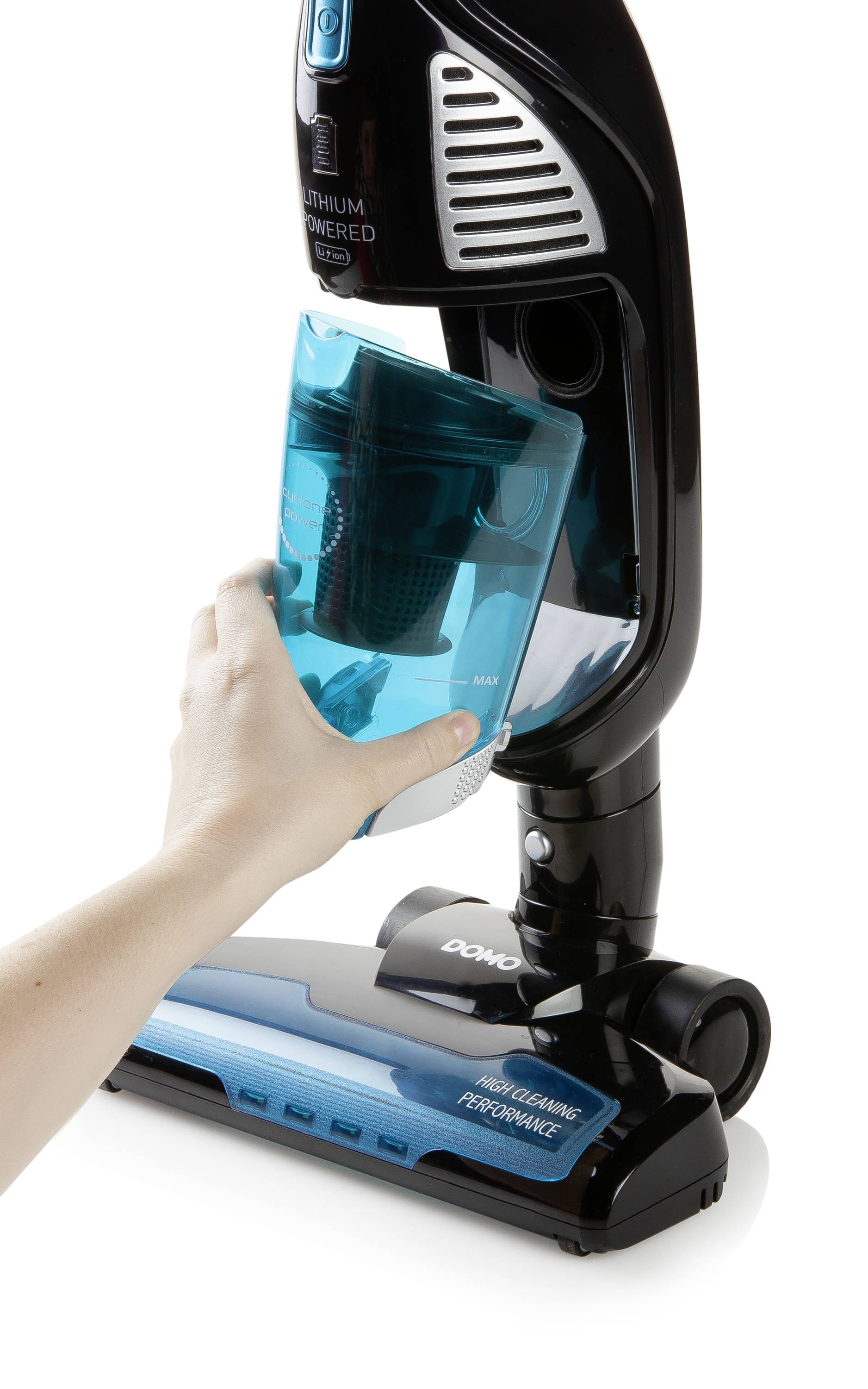 DOMO DO228SV DO228SV Zyklon-Handstaubsauger 21.6 V inkl. Akku, Zyklon-Technik