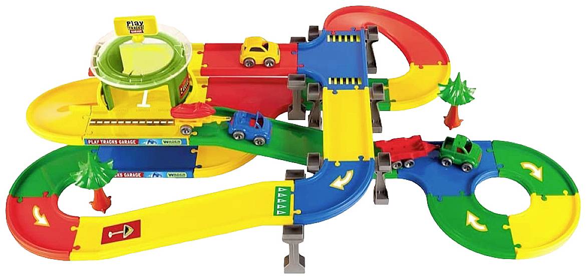 Wader Play Tracks Garage Mega Garage mit Strassens SMDV