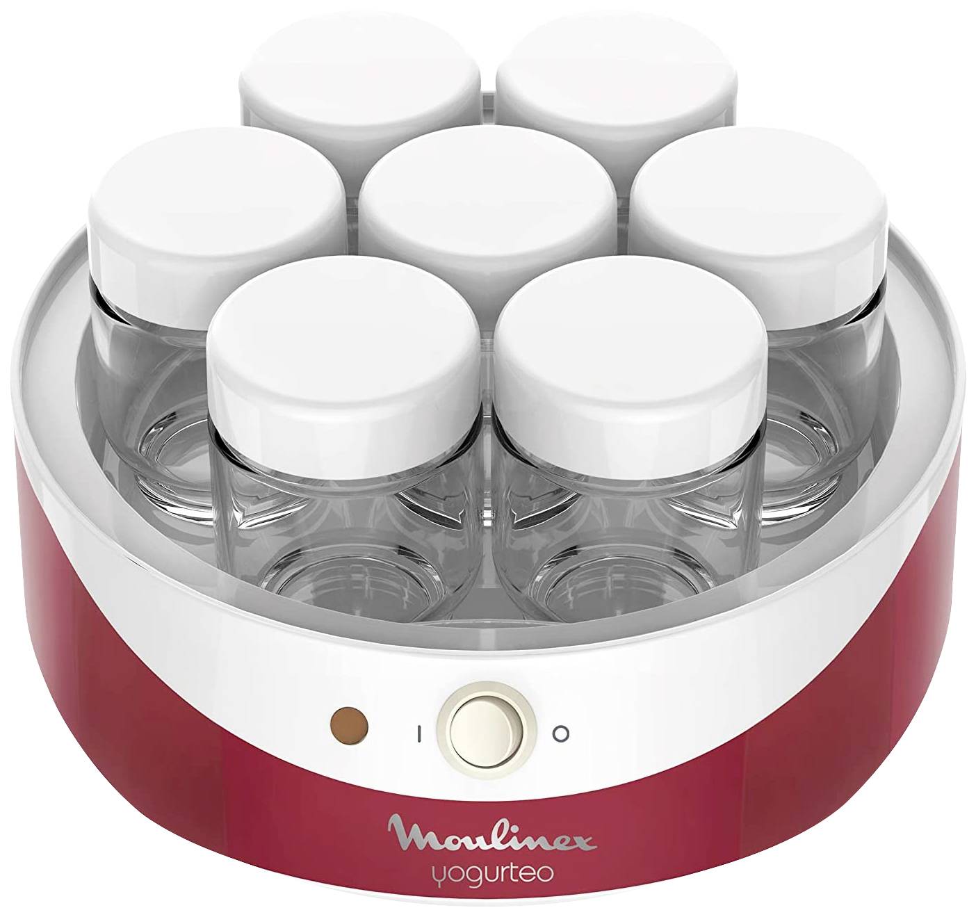 Moulinex Yogurteo Joghurtbereiter Weiß, Rot