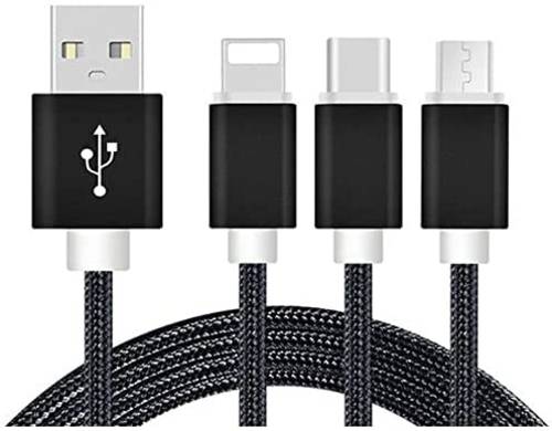 REEKIN USB-Ladekabel USB-A Stecker, USB-C™ Stecker, USB-Micro-B 3.0 Stecker, Apple Lightning Steck