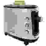 Korona 21304 Toaster mit Brötchenaufsatz Edelstahl, Schwarz