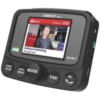 Albrecht DR 56 C DAB+ Empfänger Bluetooth Musikstreaming, Freisprechfunktion, Ladefunktion, Saugnapfhalterung Albrecht DR 56 C DAB+ Empfänger Bluetooth Musikstreaming, Freisprechfunktion, Ladefunktion, Saugnapfhalterung