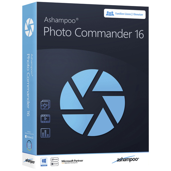 Markt & Technik Photo Commander 16 Vollversion, 3 Lizenzen Windows Bildbearbeitung