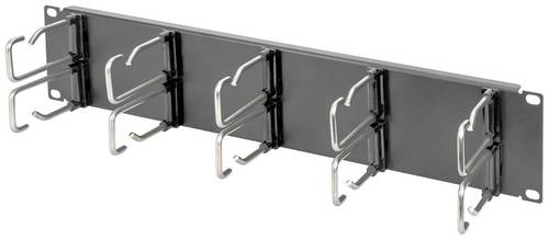 Digitus DN-97667-2U 19 Zoll Kabelhalter 2 HE Festeinbau Geeignet für Schranktiefe: ab 300mm Schwarz