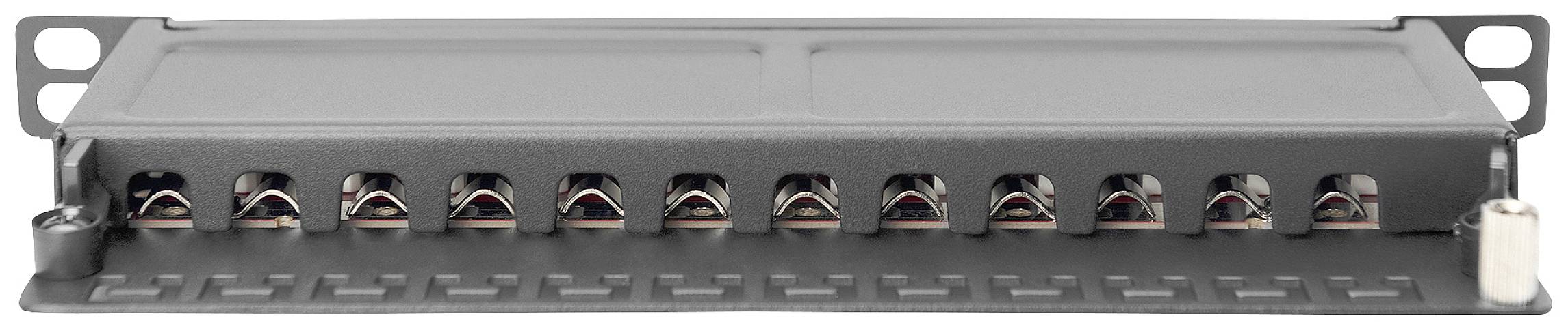 Digitus DN-91612S-SL-EA 12 Port Patch-Panel 254mm (10") 0.5 HE Bestückt