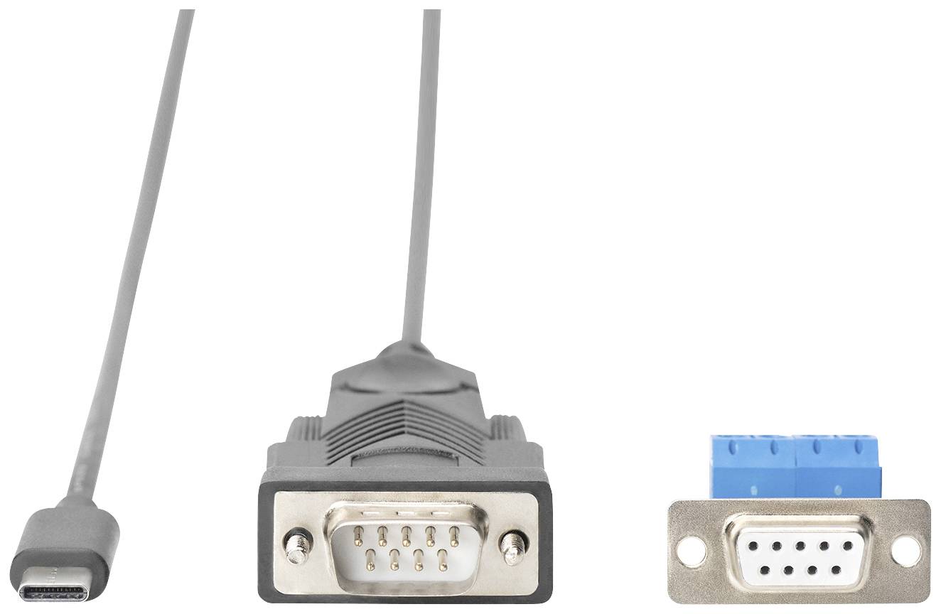 Digitus USB 2.0 Adapter [1x USB, USB 2.0 Stecker C, USB-C® Stecker - 1x RS485-Stecker] 100 cm