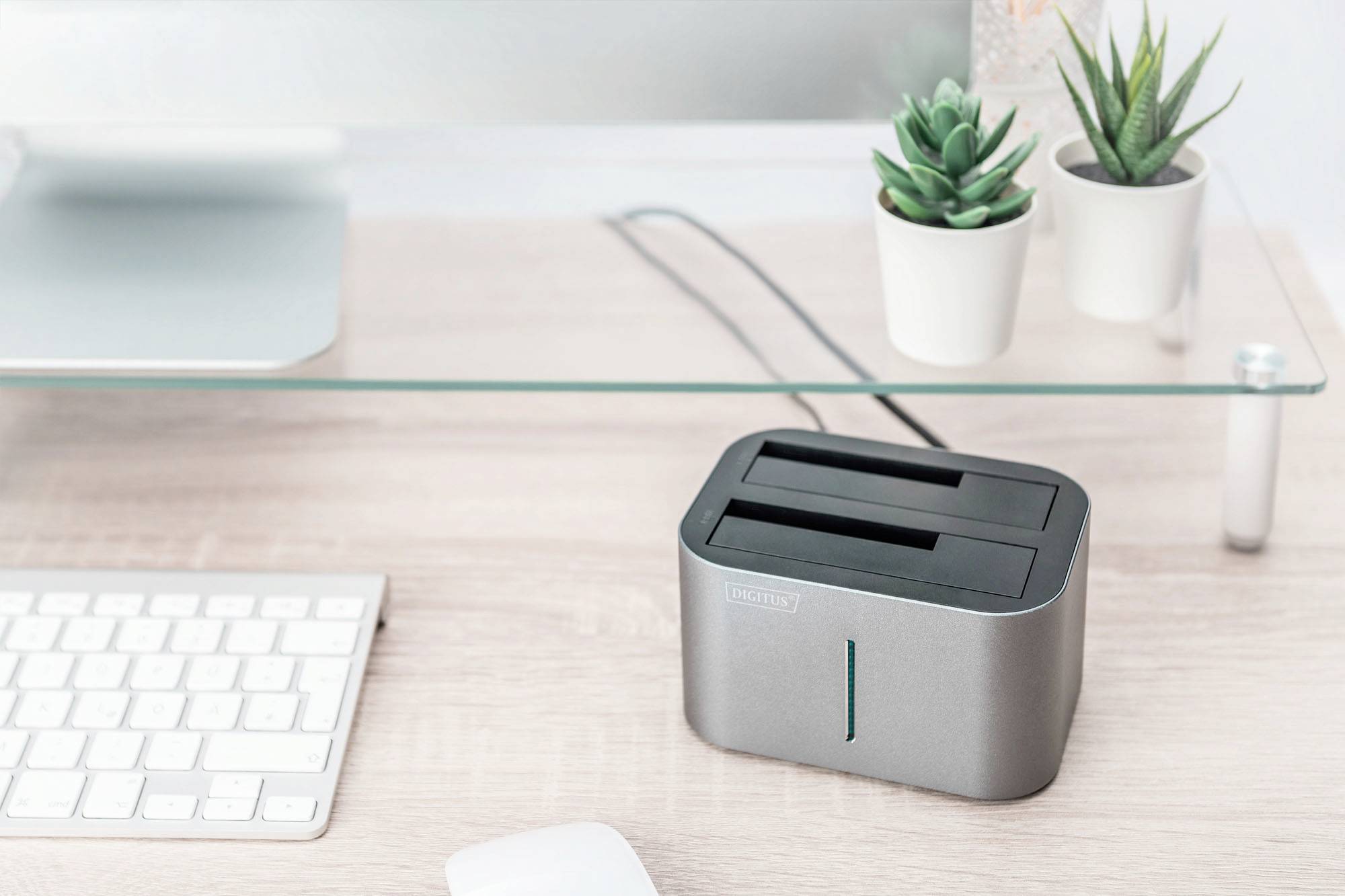 Digitus DA-71540-1 USB 3.0 SATA 6 Gb/s 2 Port Festplatten-Dockingstation 2.5 Zoll, 3.5 Zoll mit Clone-Funktion