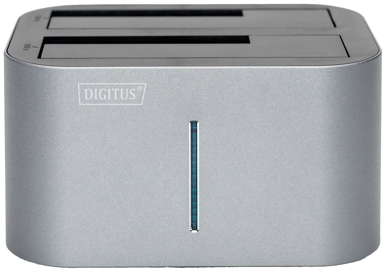 Digitus DA-71540-1 USB-A (USB 3.0) SATA 6 Gb/s 2 Port Festplatten-Dockingstation 2.5 Zoll, 3.5 Zoll mit Clone-Funktion