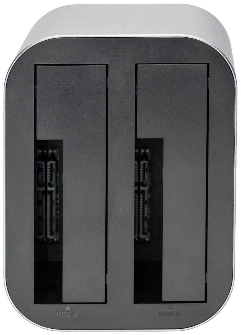 Digitus DA-71540-1 USB-A (USB 3.0) SATA 6 Gb/s 2 Port Festplatten-Dockingstation 2.5 Zoll, 3.5 Zoll mit Clone-Funktion