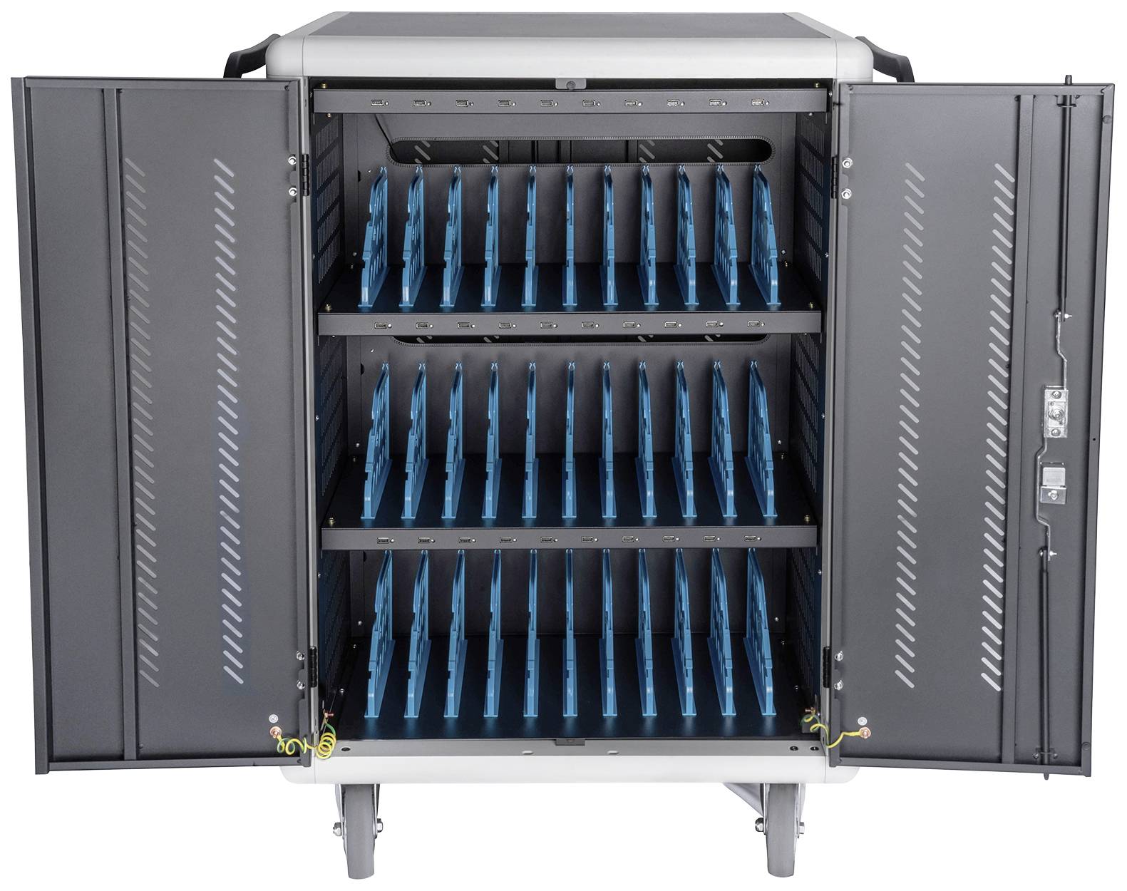 Digitus DN-45002 Lade- und Managementsystem Mobiles Ladesystem 30 Notebooks / Tablets (max. 39,62cm / 15,6 Zoll, USB-A)