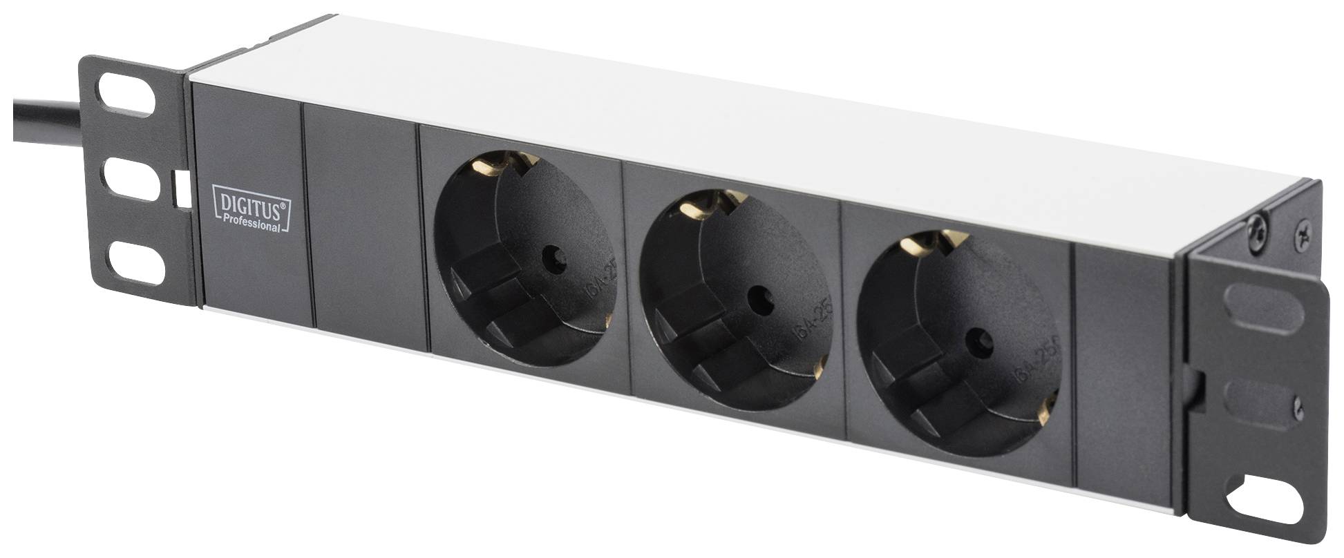 Digitus DN-10-SET-3 10 Zoll Netzwerkschrank 12 HE Grau, Grau (RAL 7035)