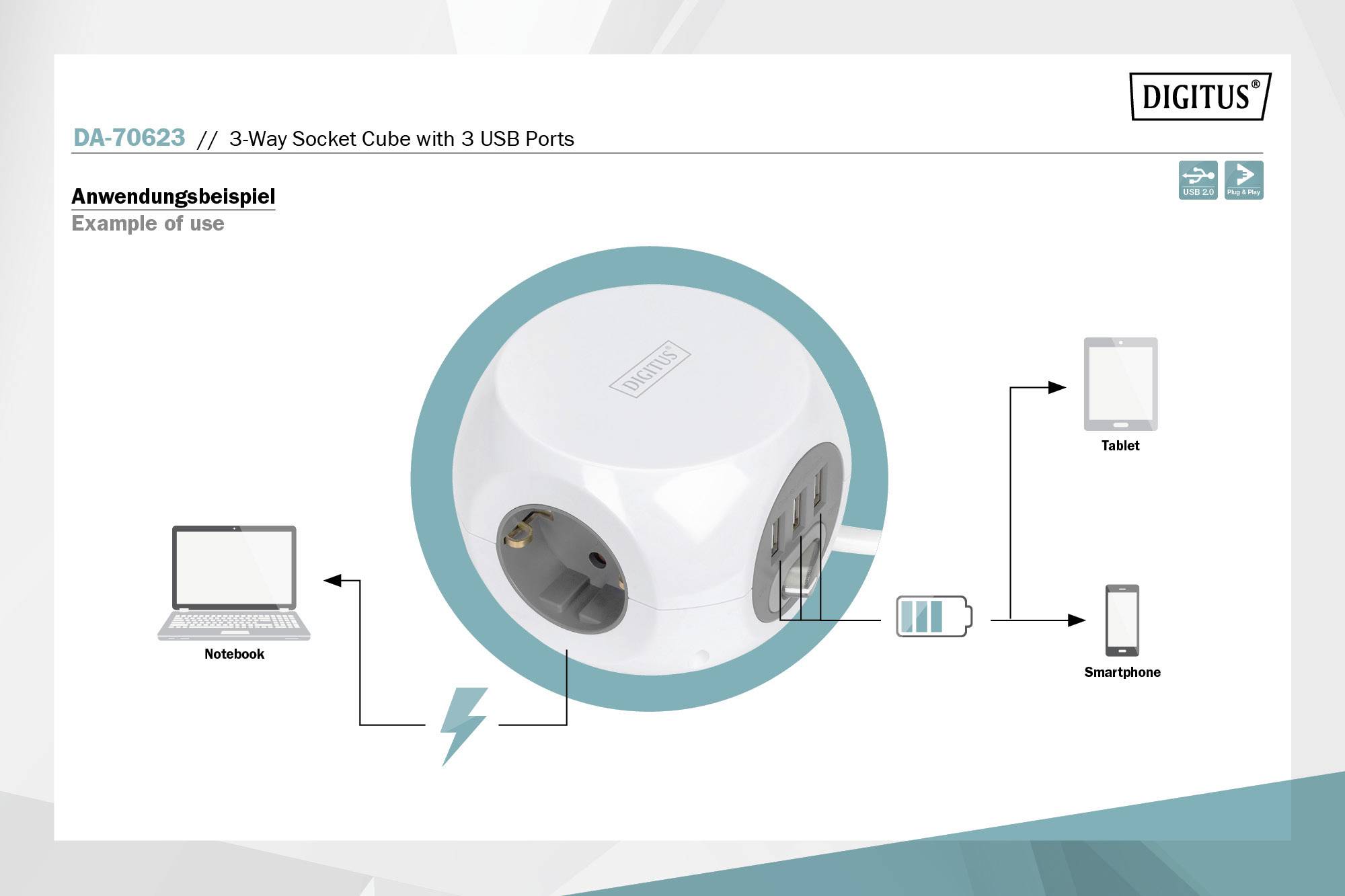 Digitus DA-70623 DA-70623 Steckdosenleiste