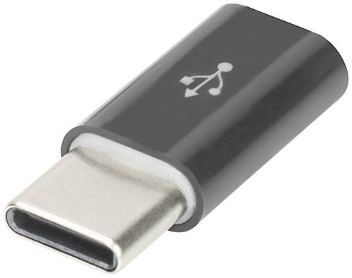 Digitus USB 2.0 Adapter [1x USB, USB 2.0 Stecker C, USB-C™ Stecker - 1x USB, USB 2.0 Buchse Micro-