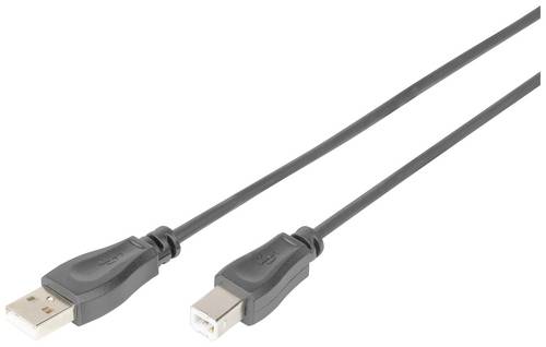 Digitus USB-Kabel USB-A Stecker, USB-B Stecker 3m Schwarz DB-300105-030-S